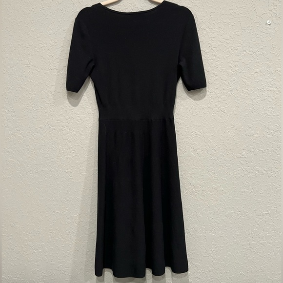 Saks Fifth Avenue black knit dress - Picture 2 of 2